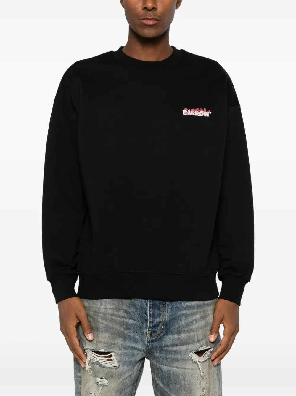 BARROW Sweater met logoprint Zwart