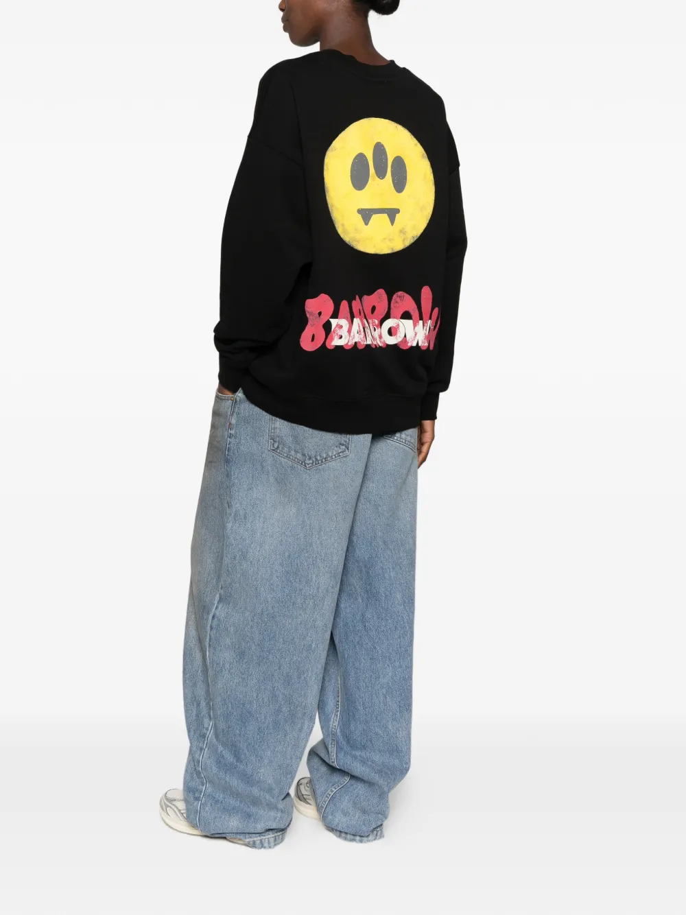 BARROW Sweater met logoprint Zwart