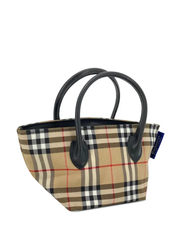 Burberry Pre-Owned 20th Century House Check Canvas Handbag