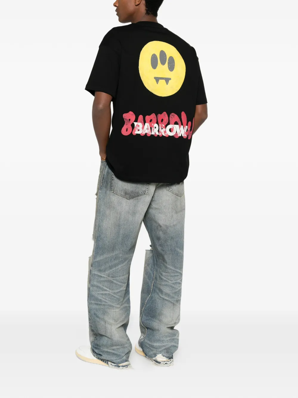 BARROW T-shirt met logoprint Zwart