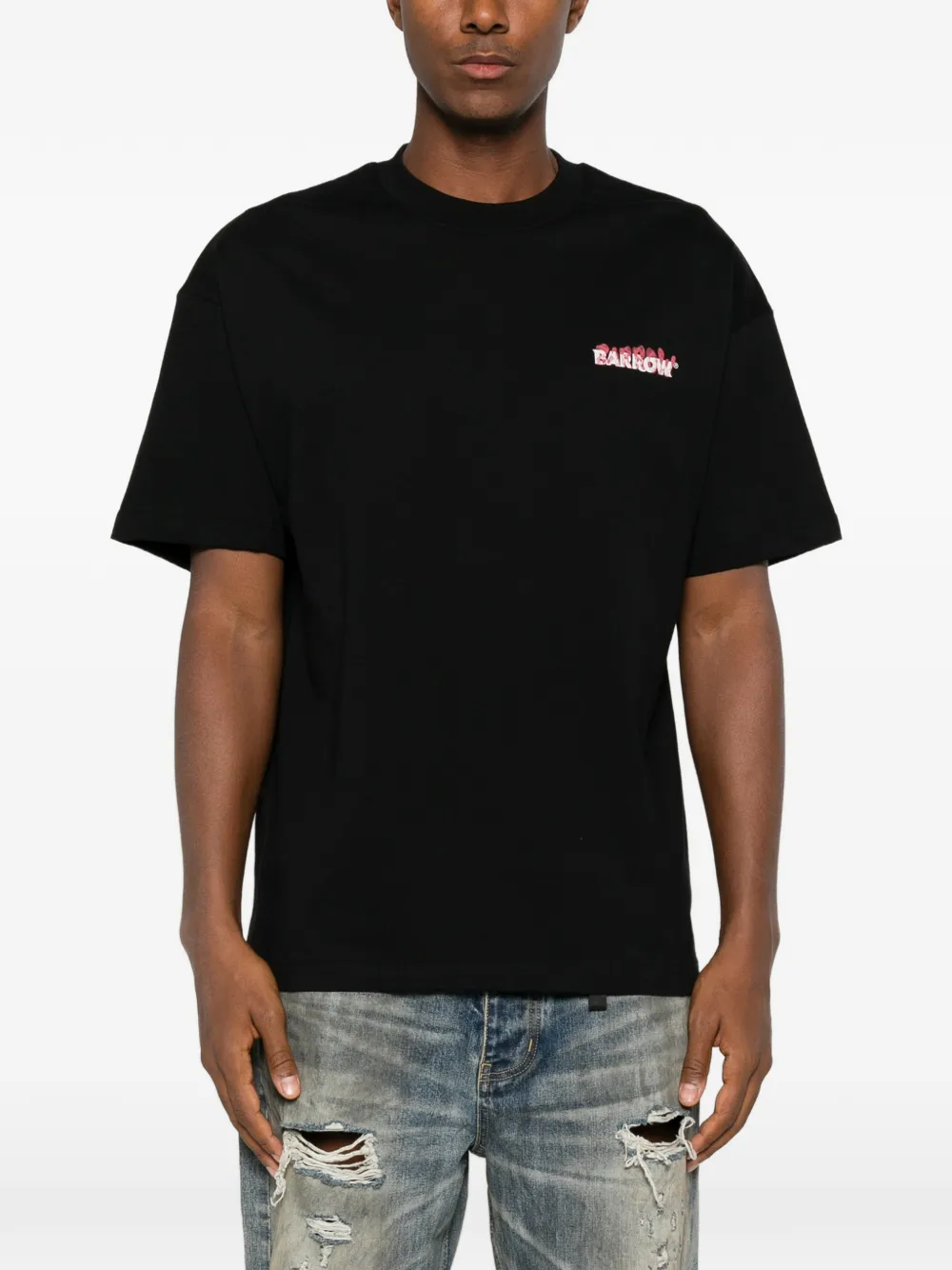 BARROW T-shirt met logoprint Zwart