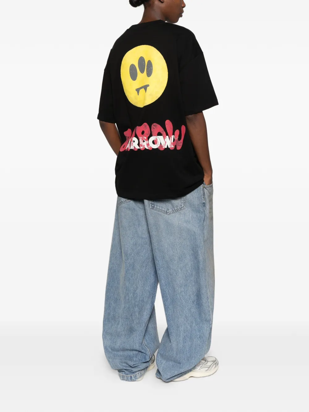 BARROW T-shirt met logoprint Zwart