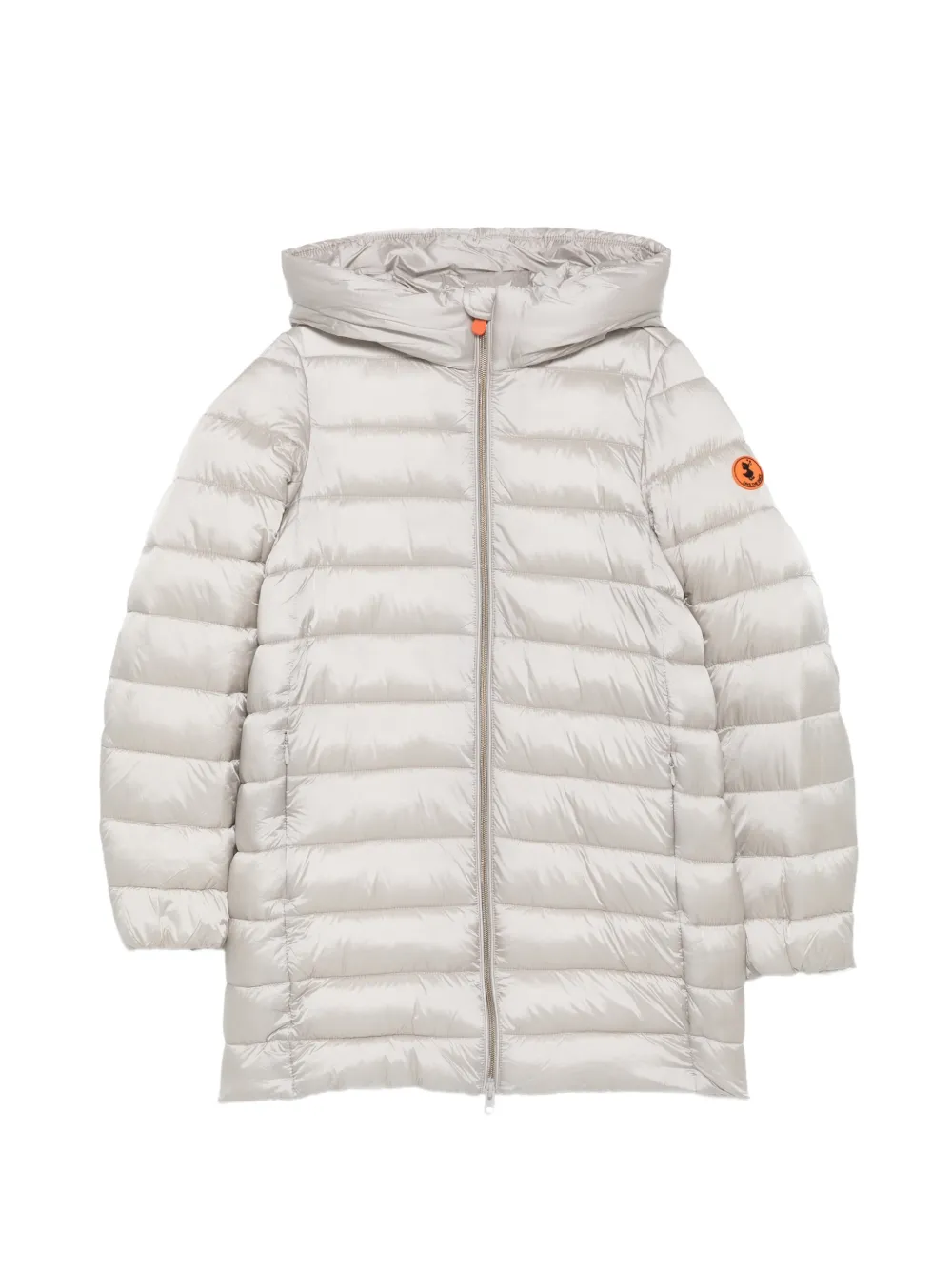 Save The Duck Kids Oriana quilted hooded coat Beige