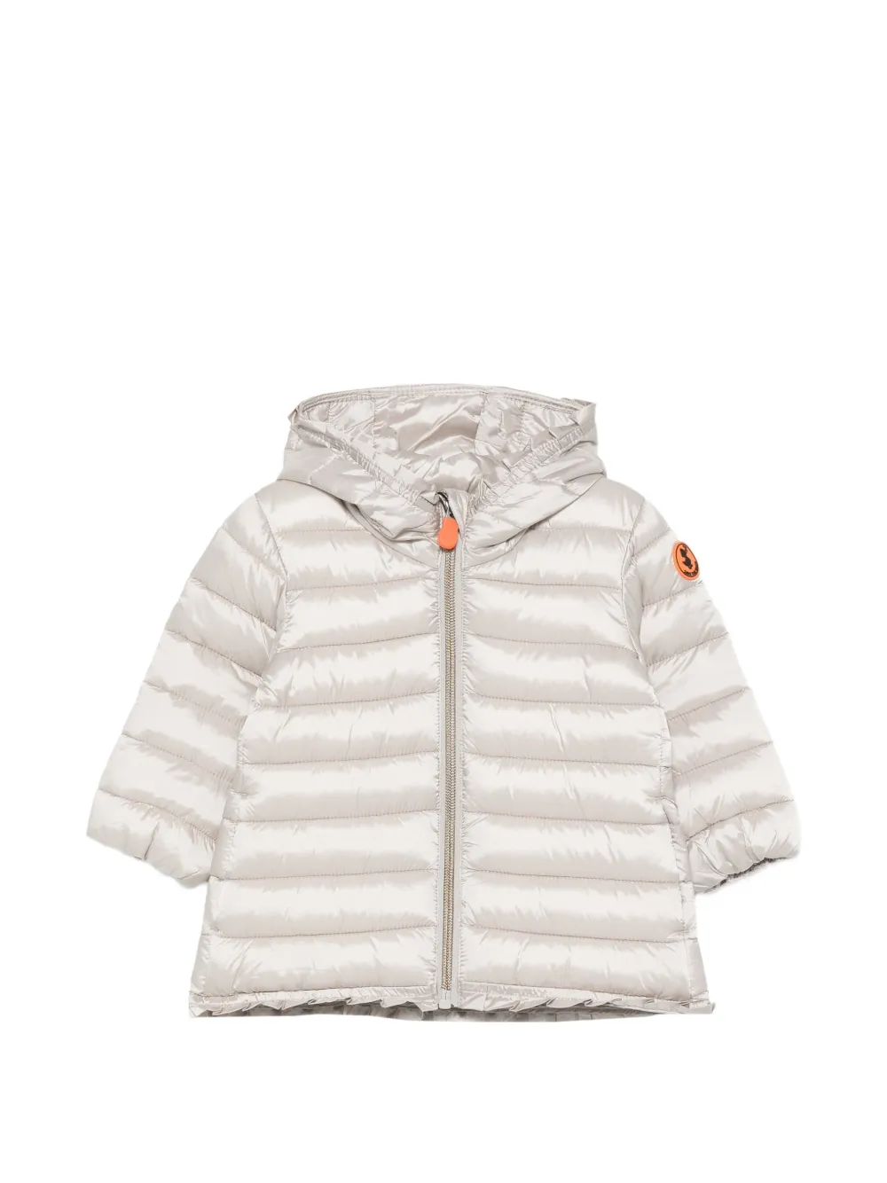 Save The Duck Kids quilted hooded jacket Beige