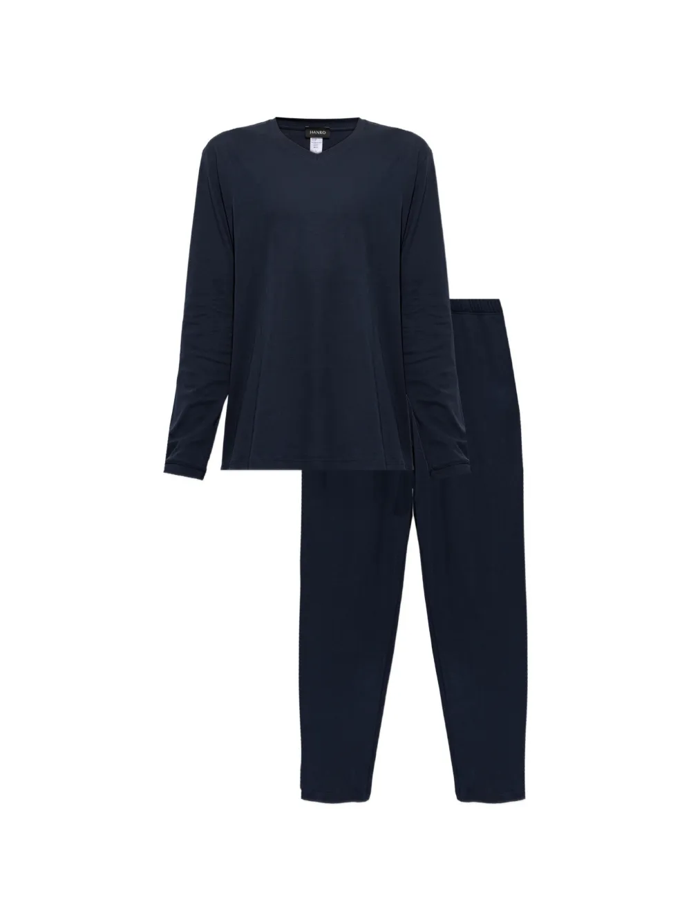 Hanro V-neck top cotton pajama (set of two)