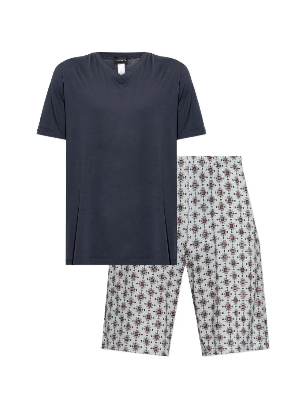 Hanro V-neck top pajama set (set of two)
