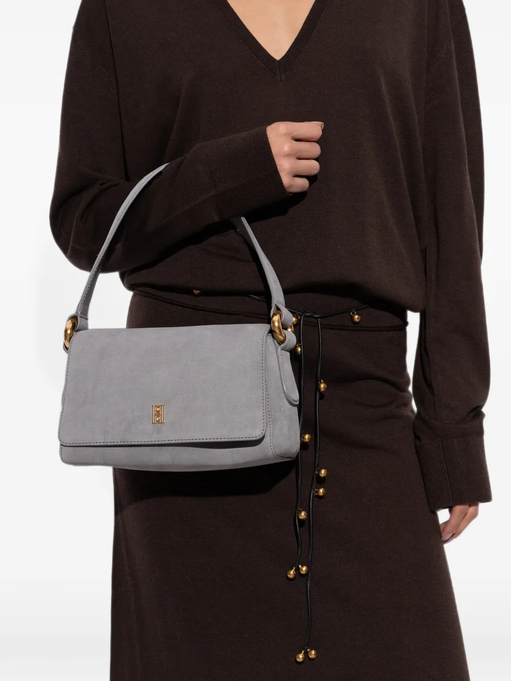 By Malene Birger Lellie leren shopper Grijs