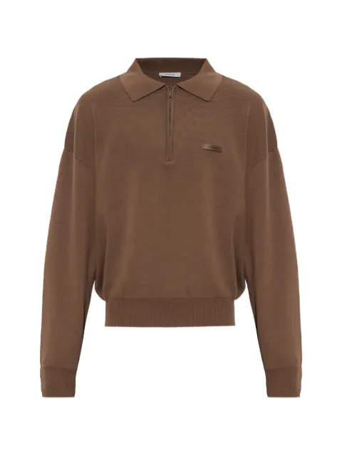 ENTIRE STUDIOS zip-fastening long-sleeve polo shirt