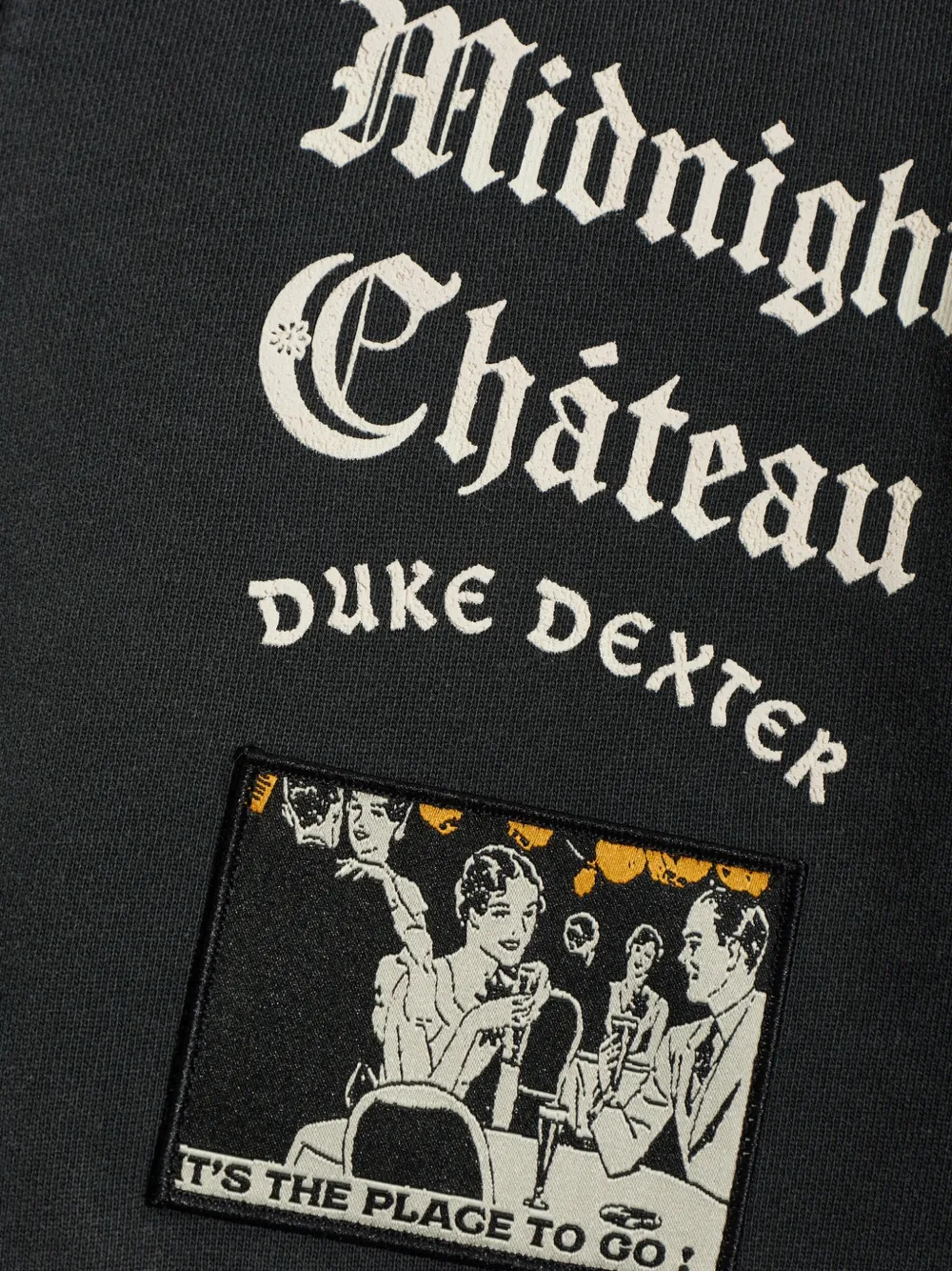 DUKE & DEXTER Midnight Château hoodie met rits Zwart