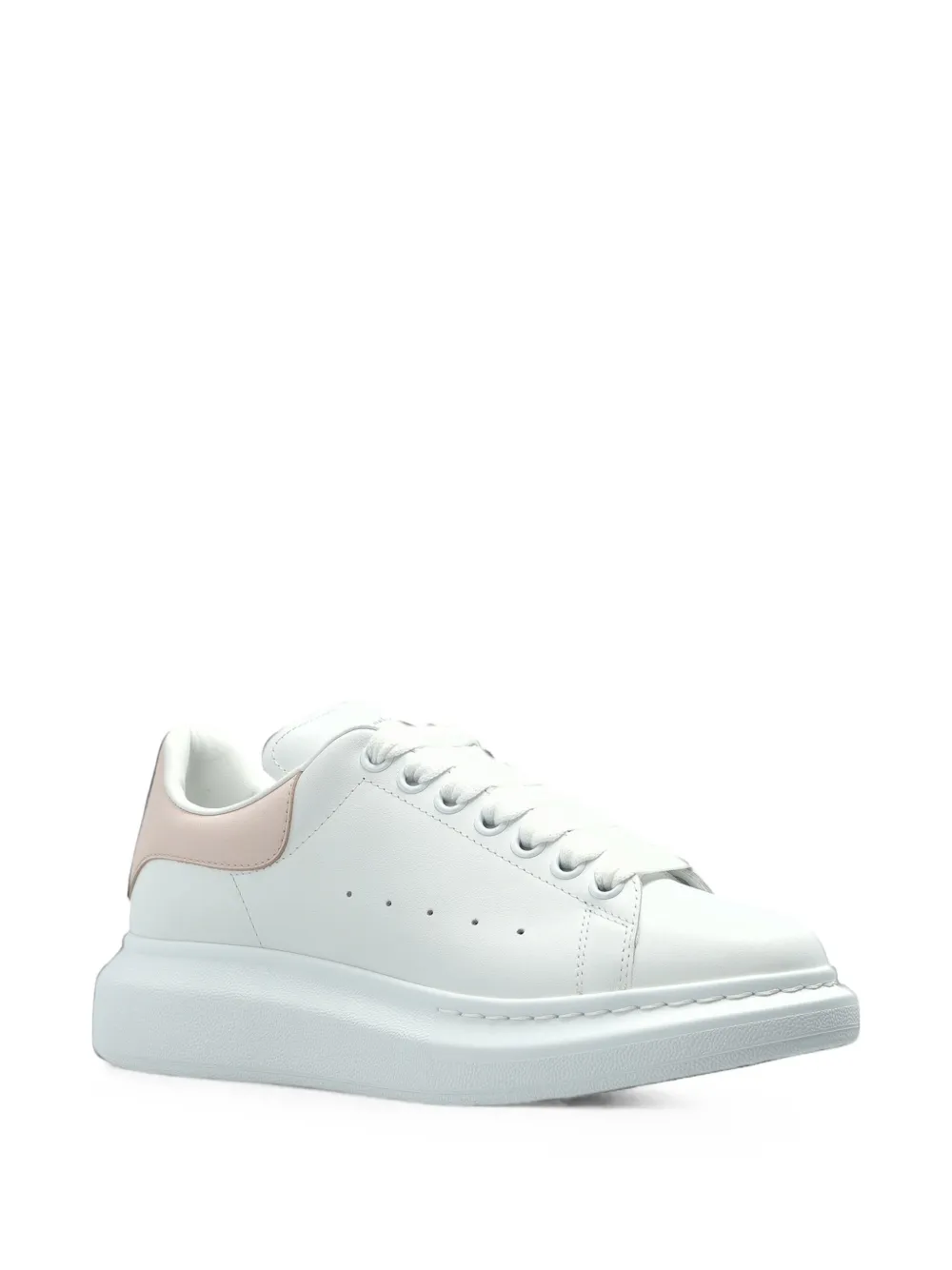 Alexander McQueen Oversized leather sneakers Wit