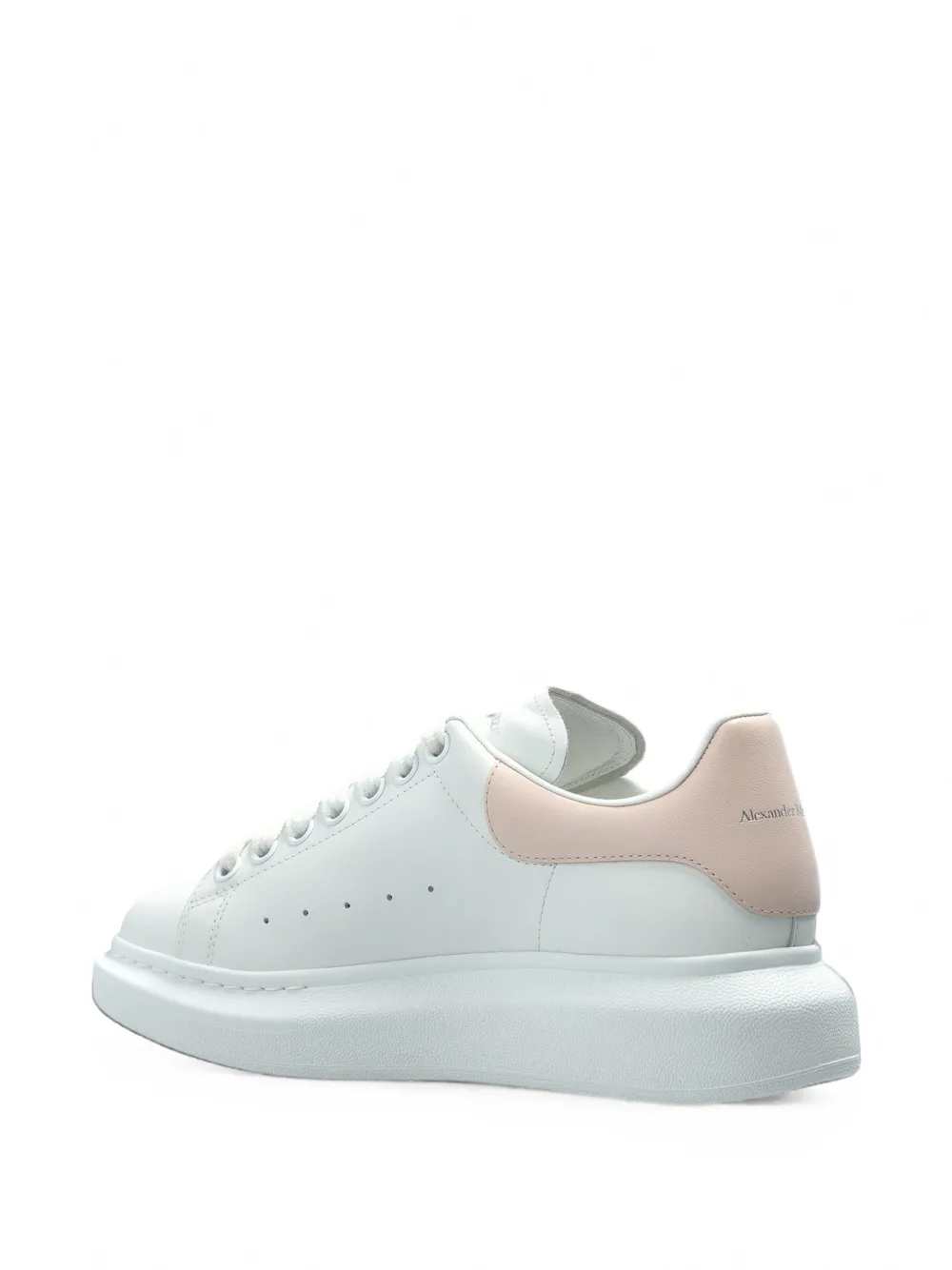 Alexander McQueen Oversized leather sneakers Wit