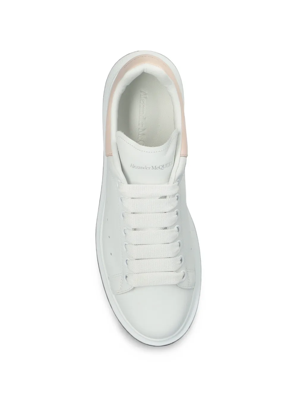 Alexander McQueen Oversized leather sneakers Wit