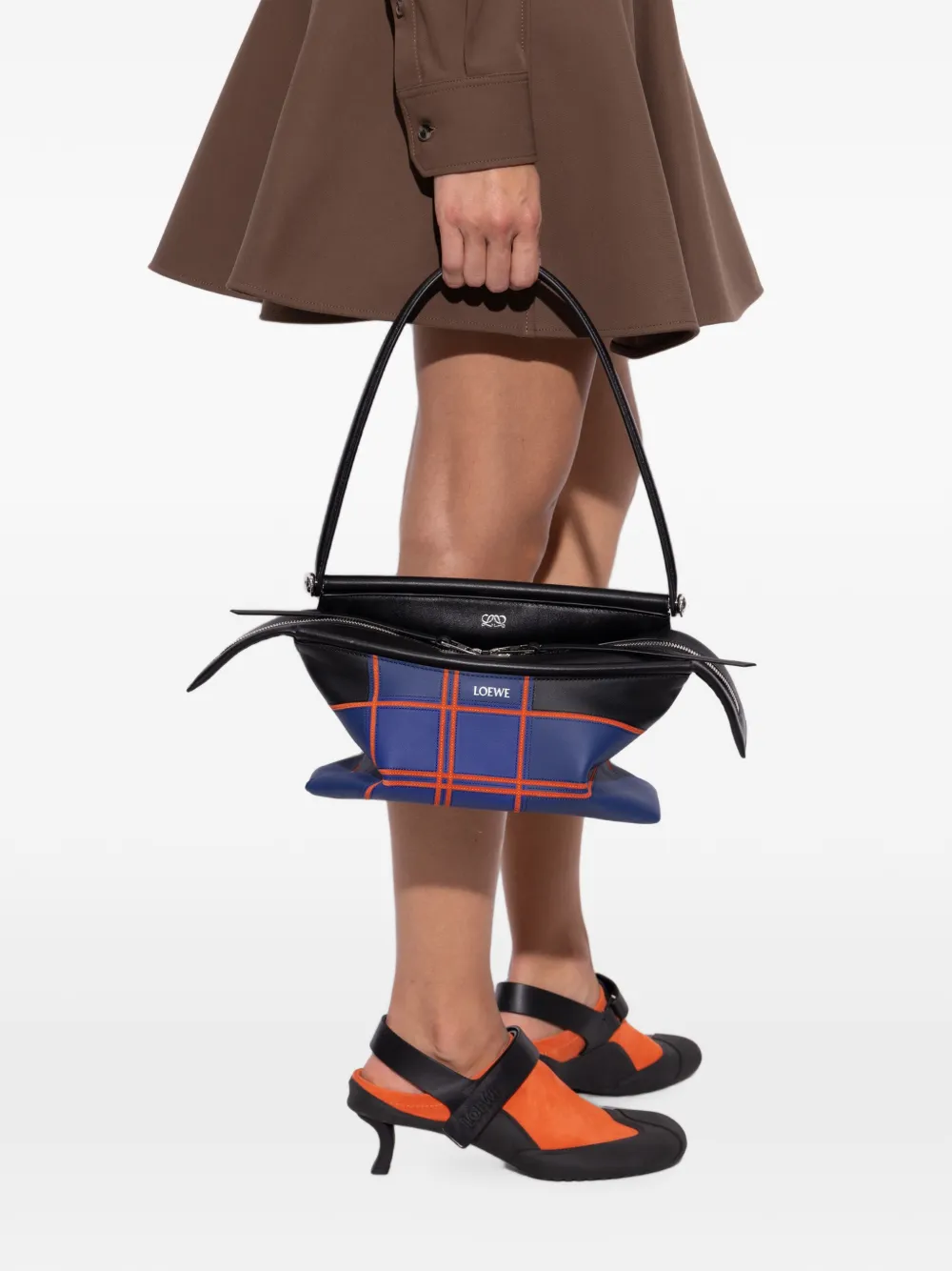 LOEWE Kleine Whisker shopper Zwart