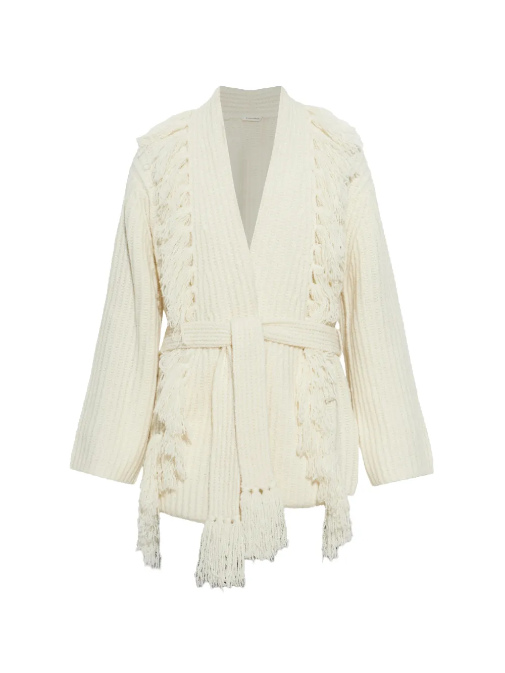 By Malene Birger Candela fringe-trim cardigan - White