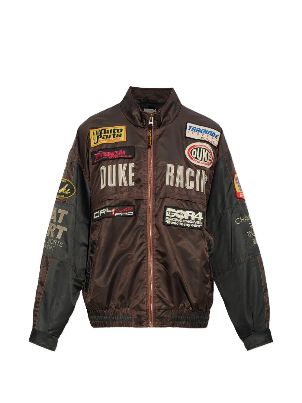 DUKE & DEXTER DR4 patch-embellished bomber jacket