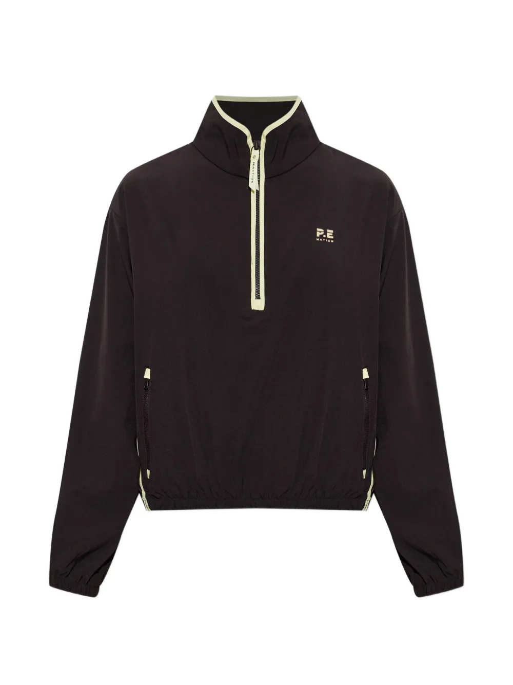 P.e Nation Echo Quarter-zip Sweater In Black