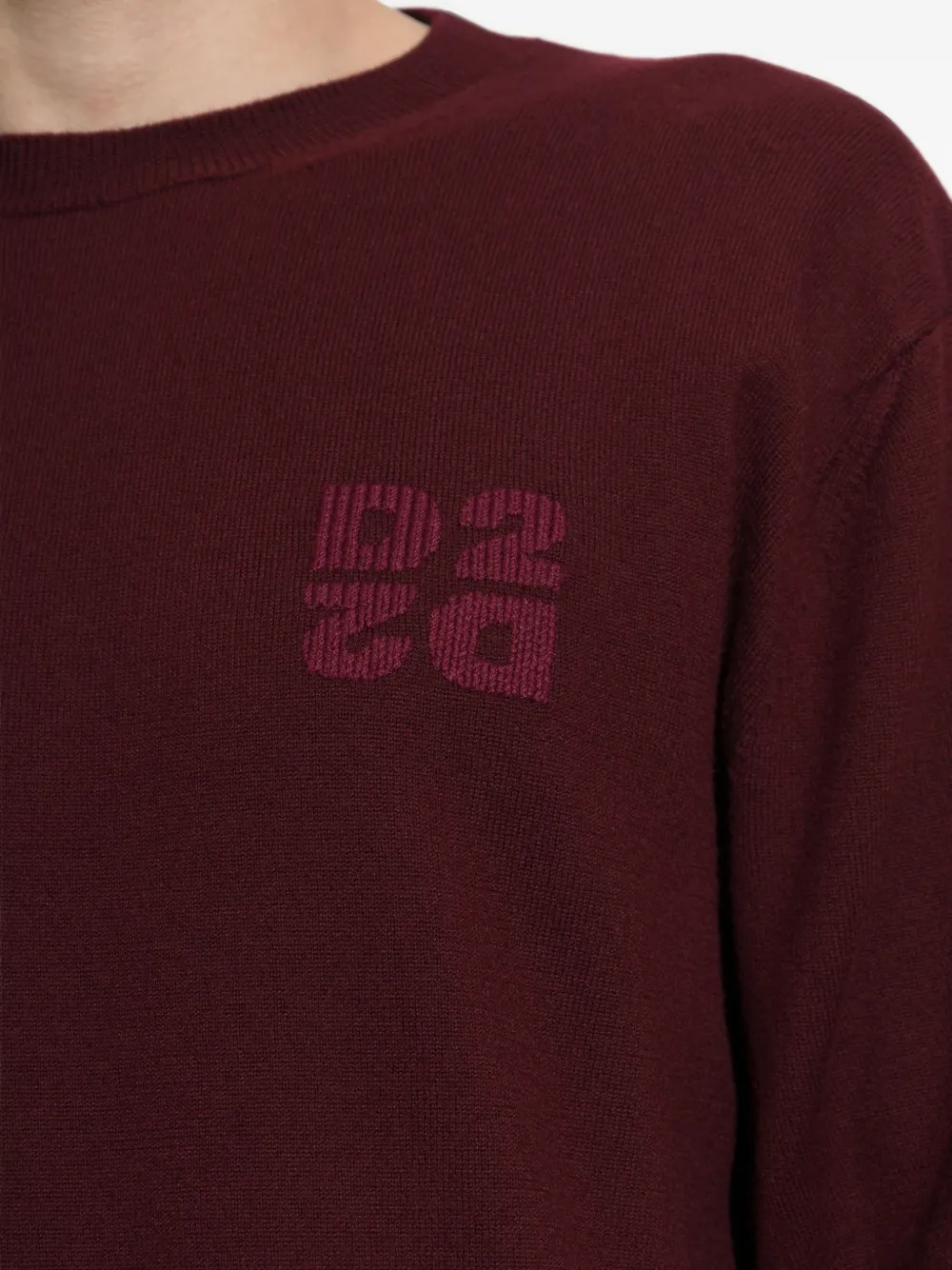 DSQUARED2 Trui met geborduurd logo Rood
