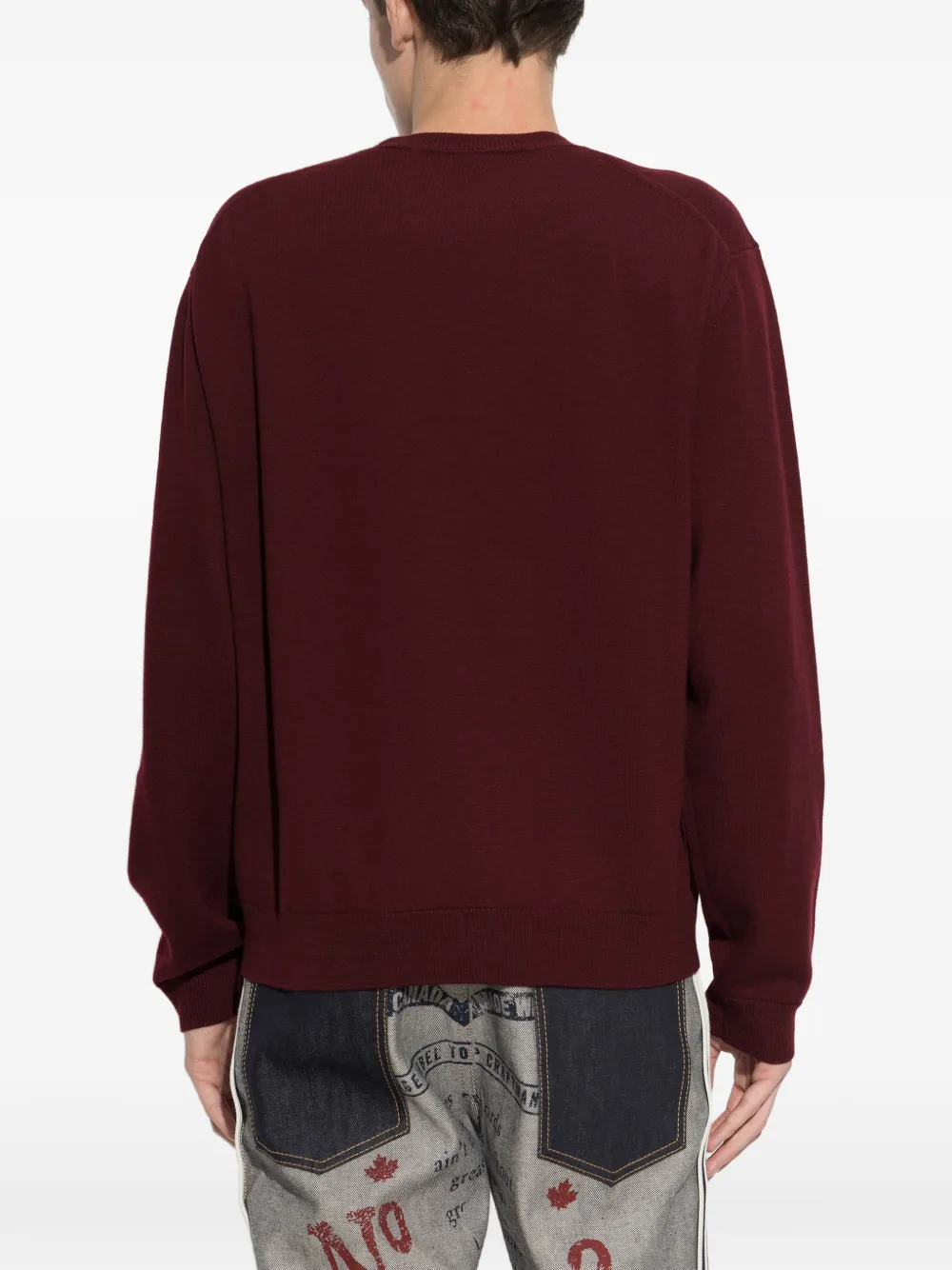 DSQUARED2 Trui met geborduurd logo Rood