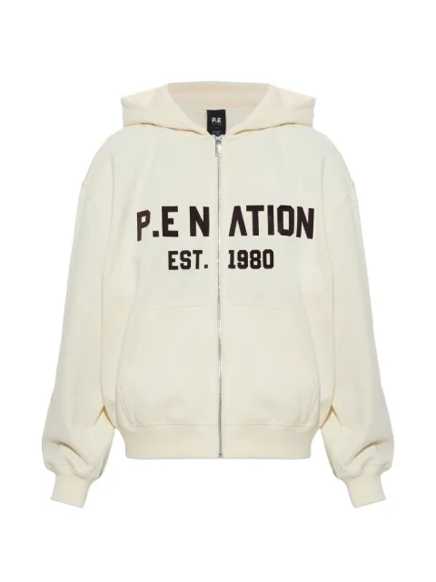 P.E Nation Phantom logo-print hoodie