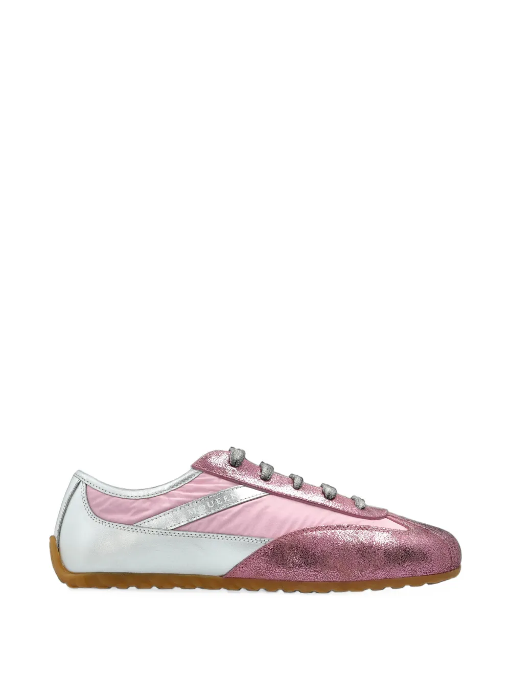 Alexander McQueen Boxe metallic-leather sneakers