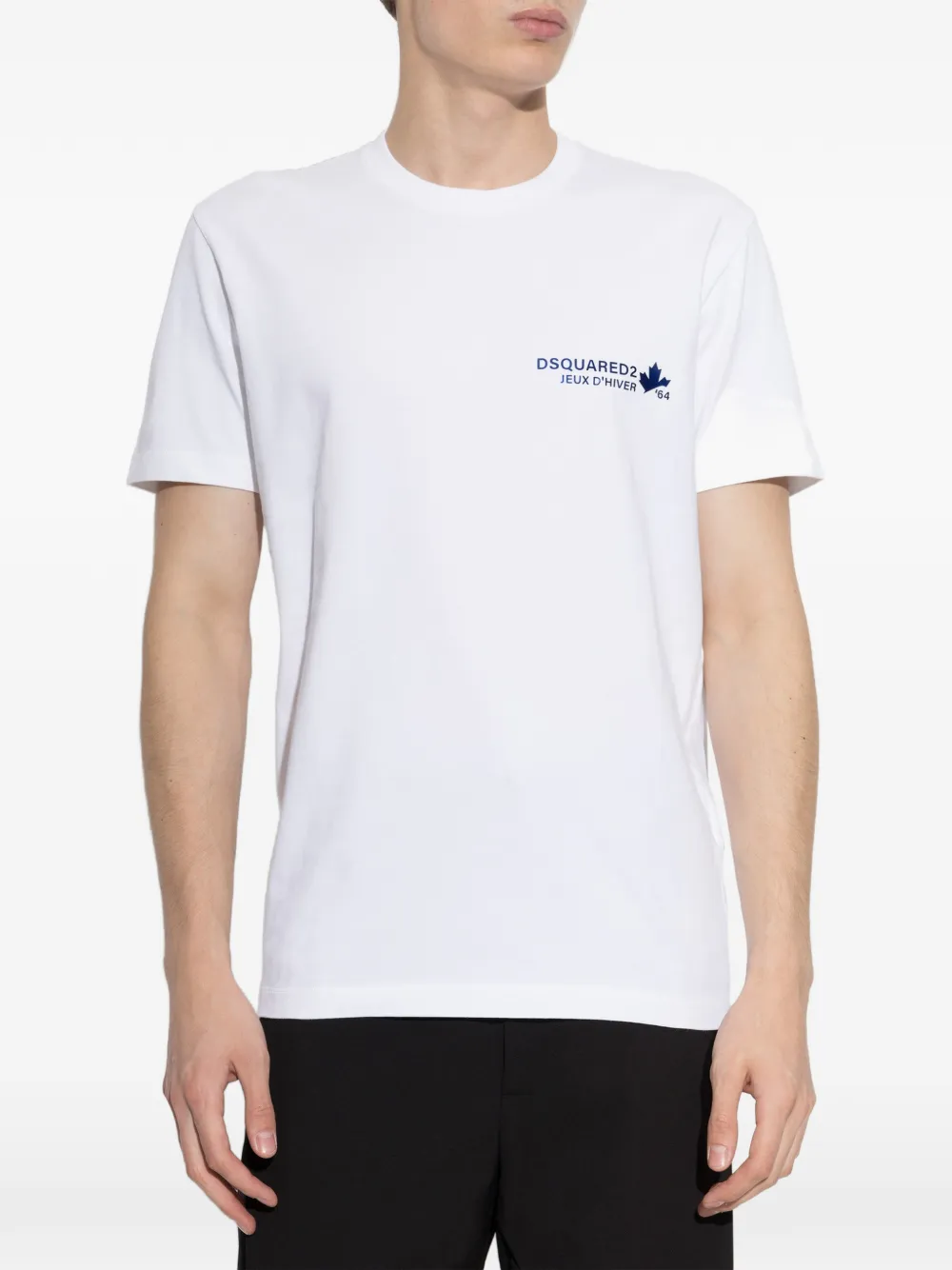 DSQUARED2 T-shirt met logoprint Wit