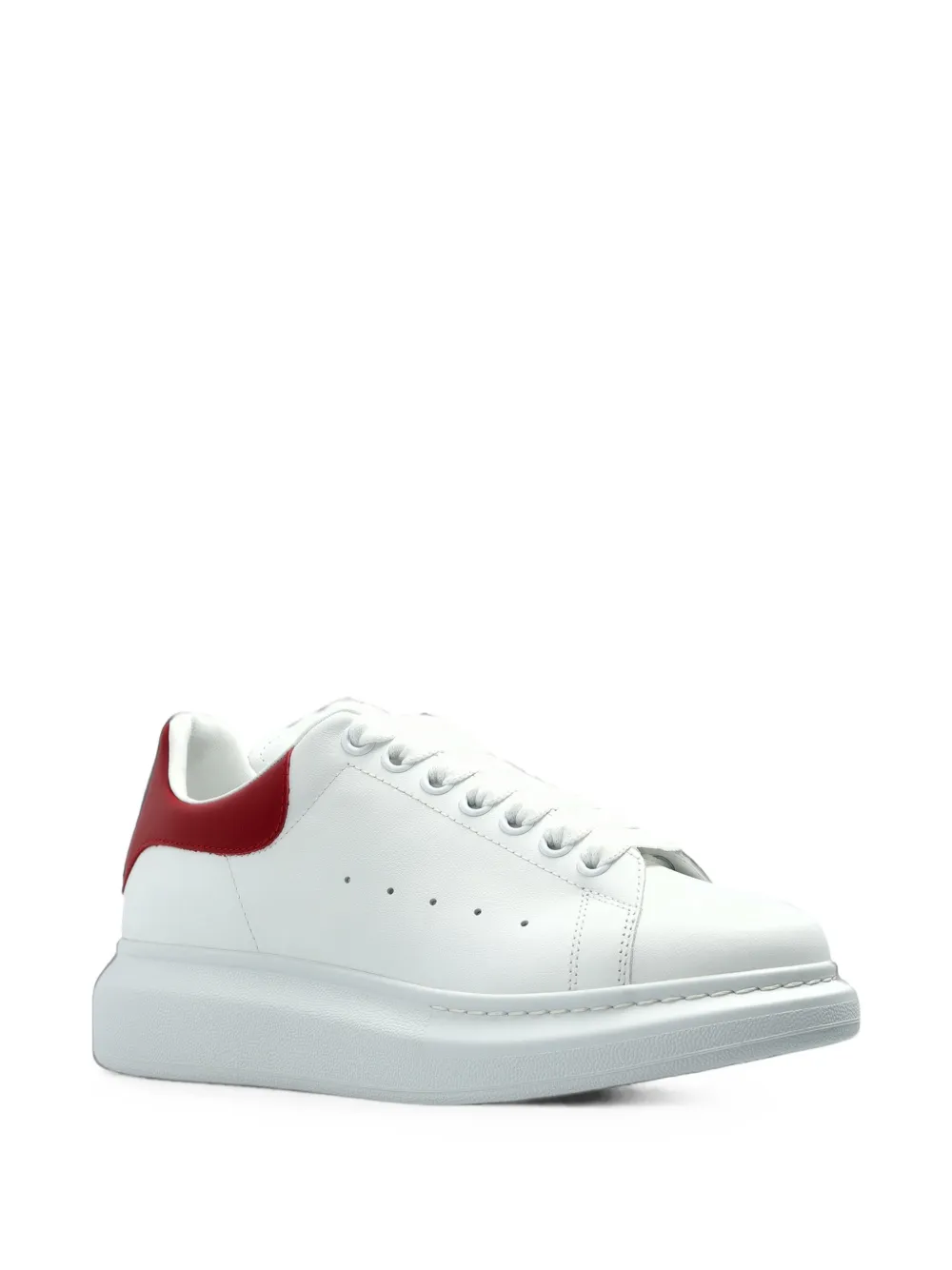 Alexander McQueen Oversized leather sneakers Wit