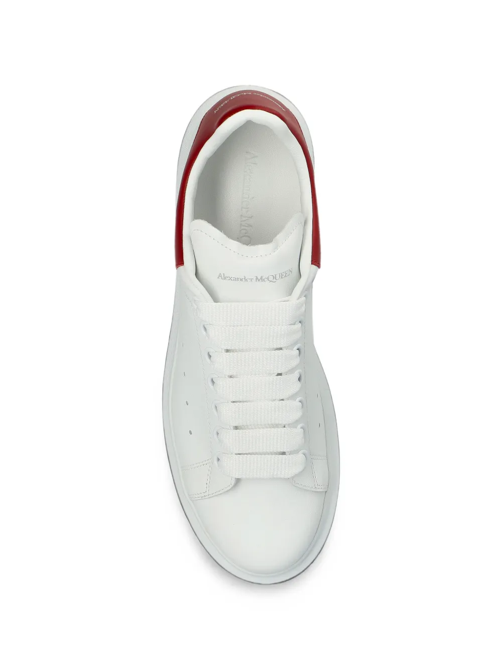 Alexander McQueen Oversized leather sneakers Wit
