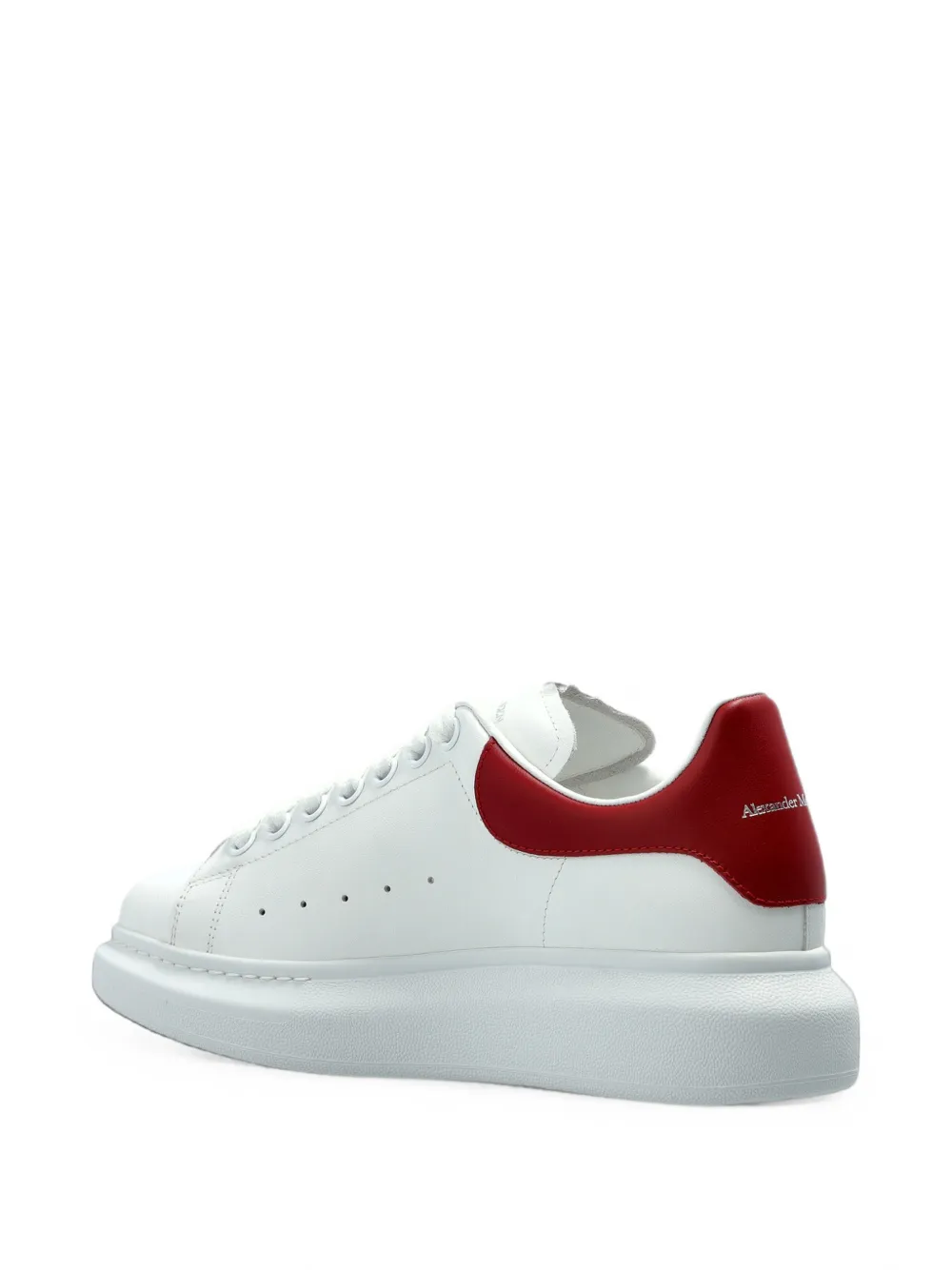 Alexander McQueen Oversized leather sneakers Wit