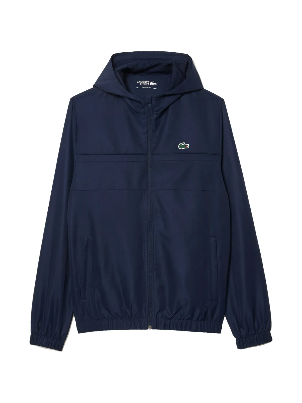 Lacoste logo-patch zip-up tracksuit Blauw