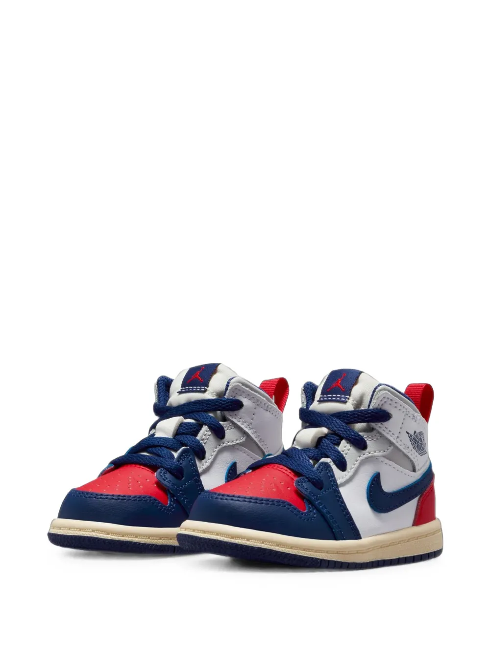 Jordan Kids Jordan 1 Mid high-top sneakers Wit