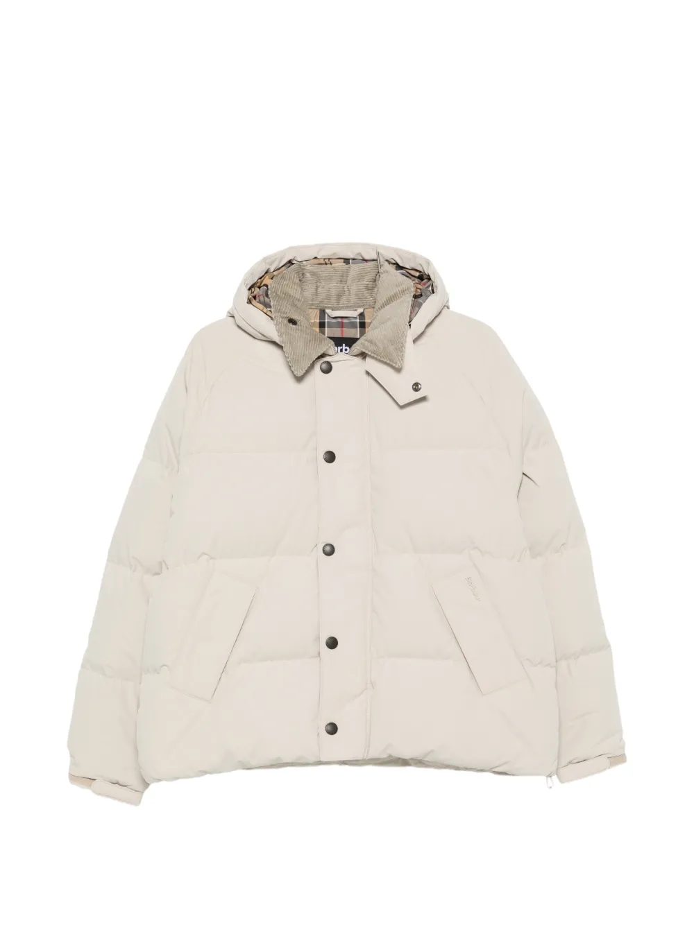 Barbour Transport quilted hooded jacket - Nude