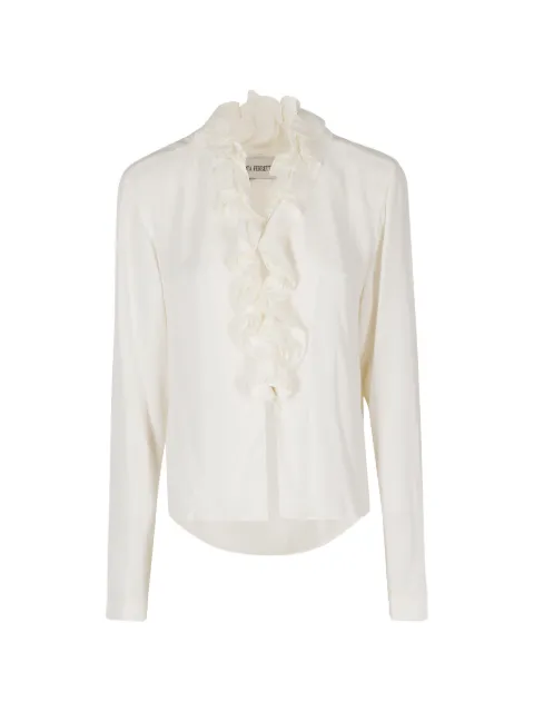 Alberta Ferretti ruffled-trim shirt