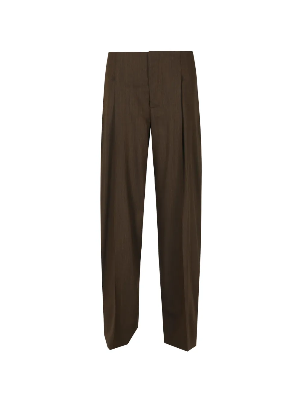 Alberta Ferretti pantalon à coupe droite - Marron