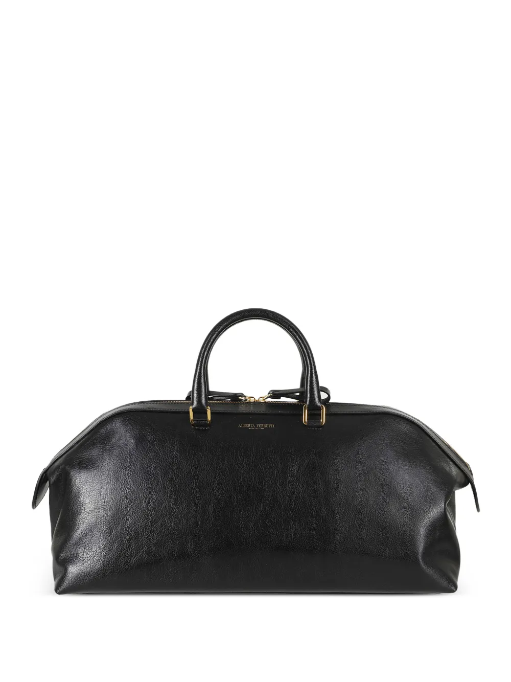 Alberta Ferretti sac à main Alice en cuir à logo imprimé - Noir Alberta Ferretti sac à main Alice en cuir à logo imprimé - Noir