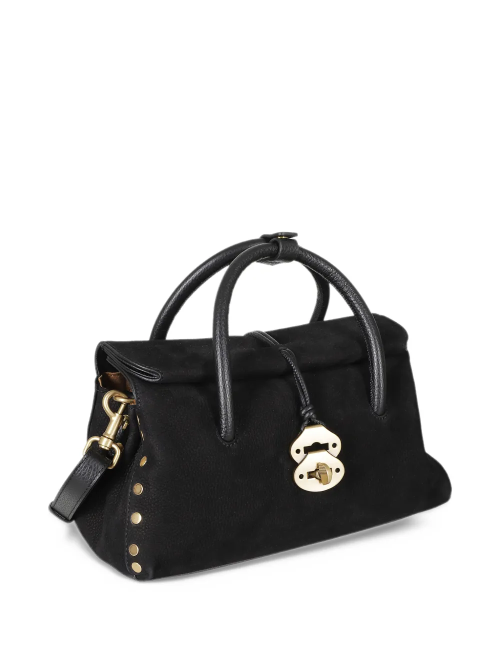 Zanellato small Dotta Jones twist-lock tote bag Zwart