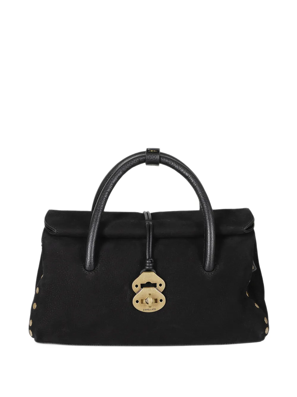 Zanellato small Dotta Jones twist-lock tote bag Zwart