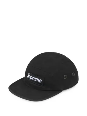 Supreme Washed Chino Twill Camp Cap | Black | FARFETCH AO