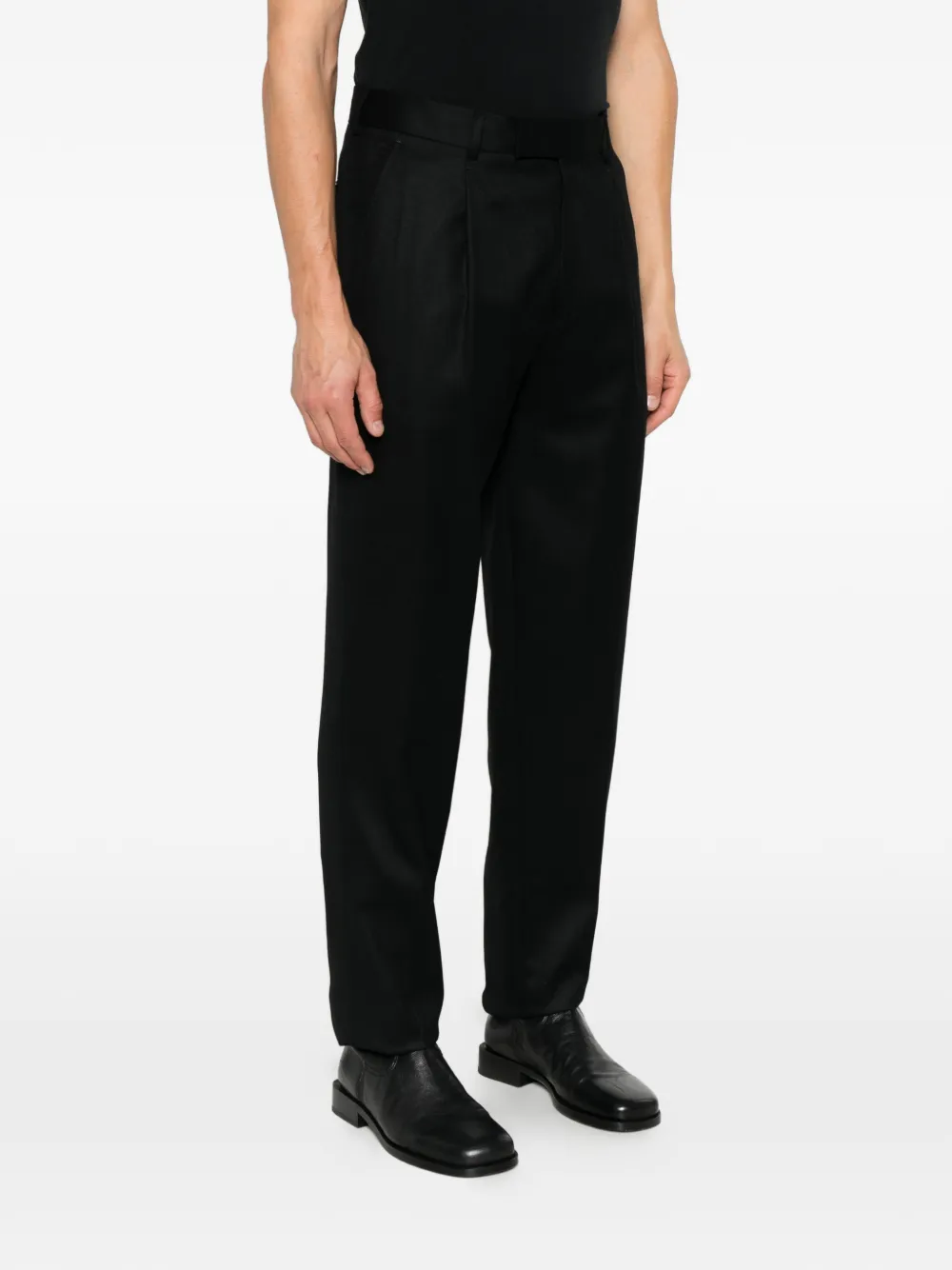 Zegna pleated tailored trousers Zwart