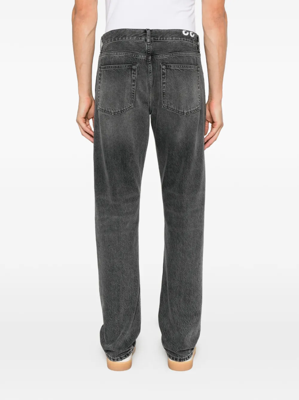 DONDUP faded straight-leg jeans Grijs