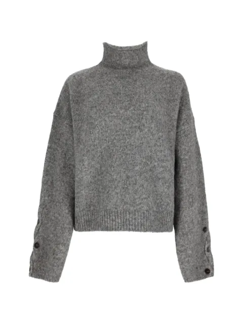Alysi button-detail high-neck sweater