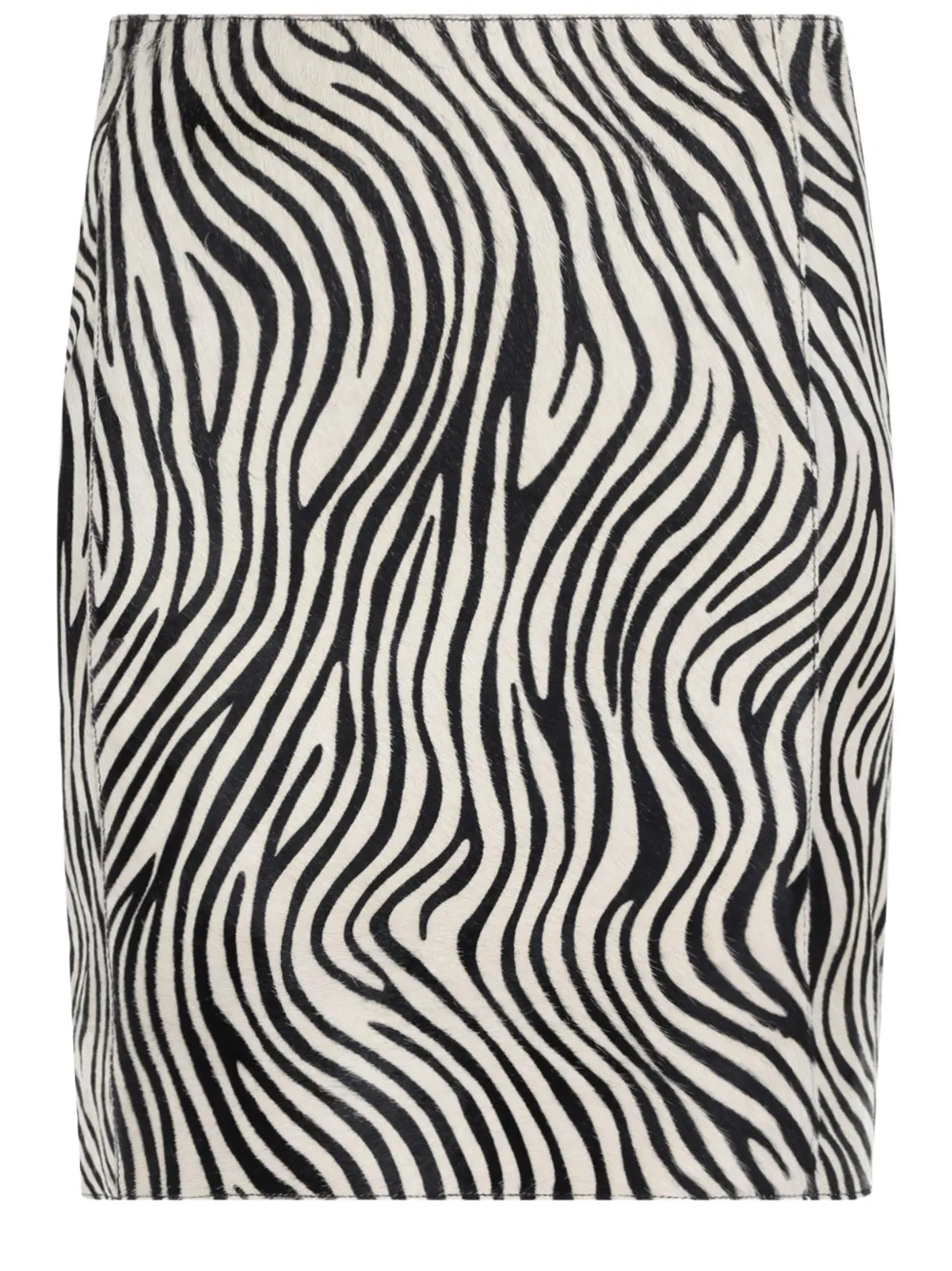 Alysi Mini-rok met zebraprint Wit