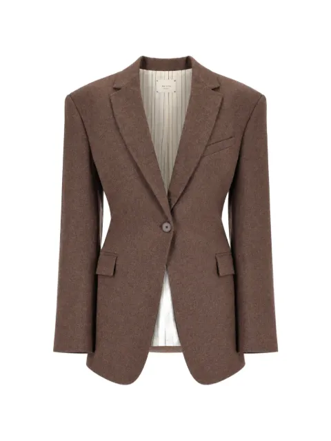 Alysi single-breasted flannel blazer