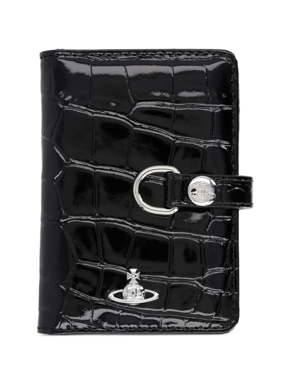 Vivienne Westwood vertical flap card holder - Schwarz