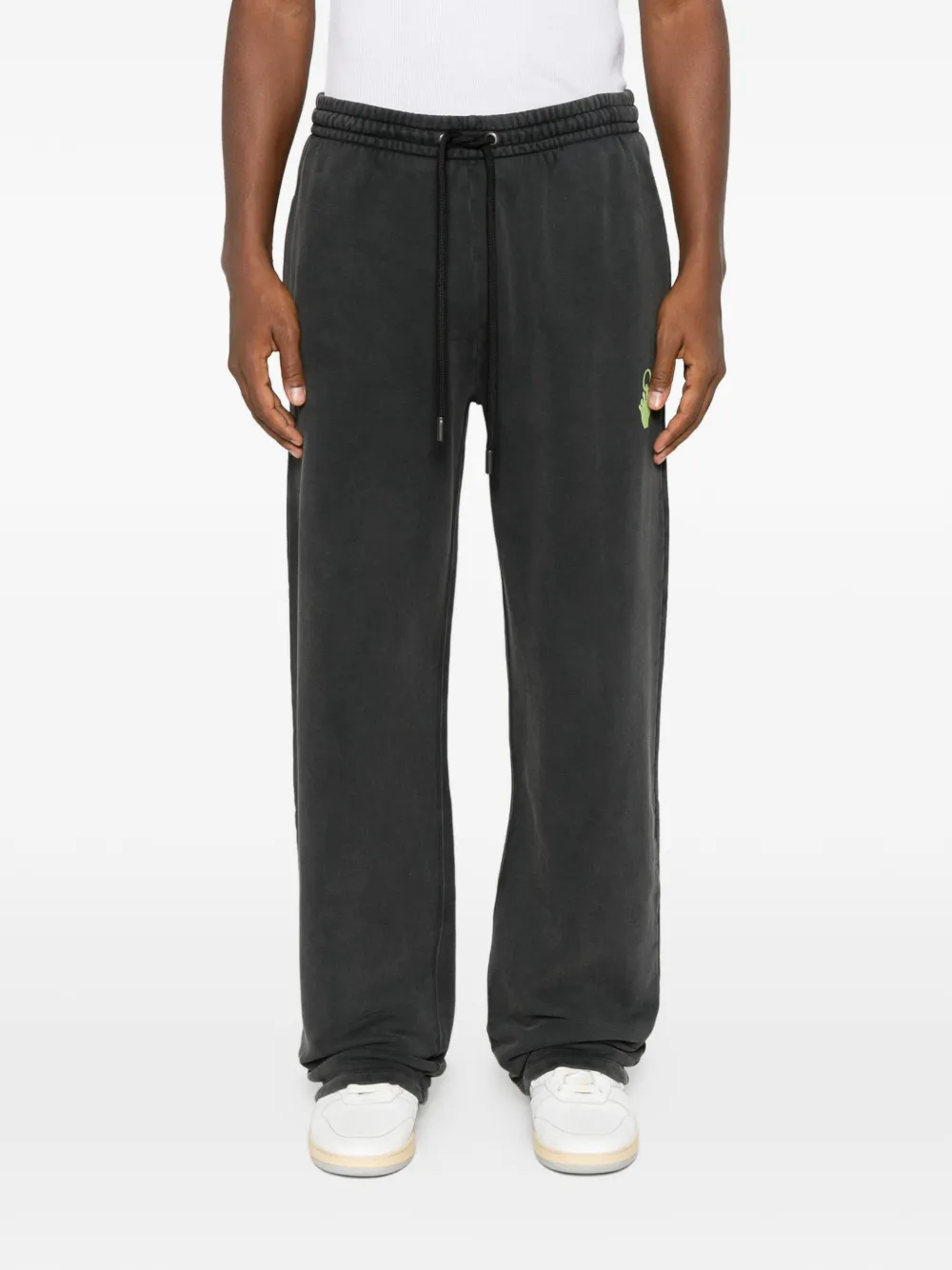 Off-White Arrows-print drawstring track pants Grijs