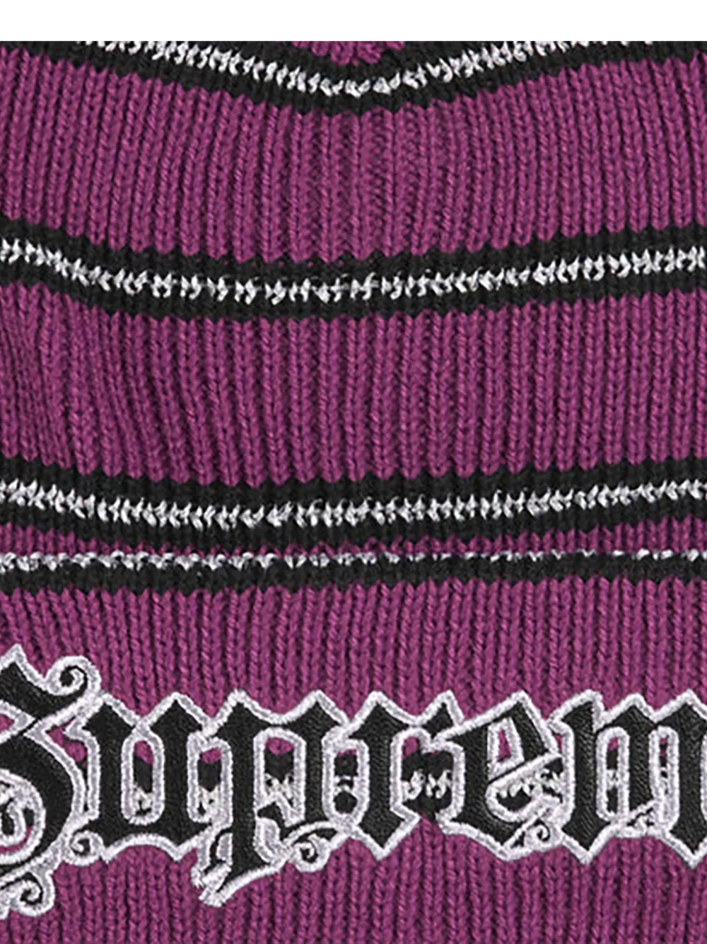 Supreme Muts met metallic streep Paars
