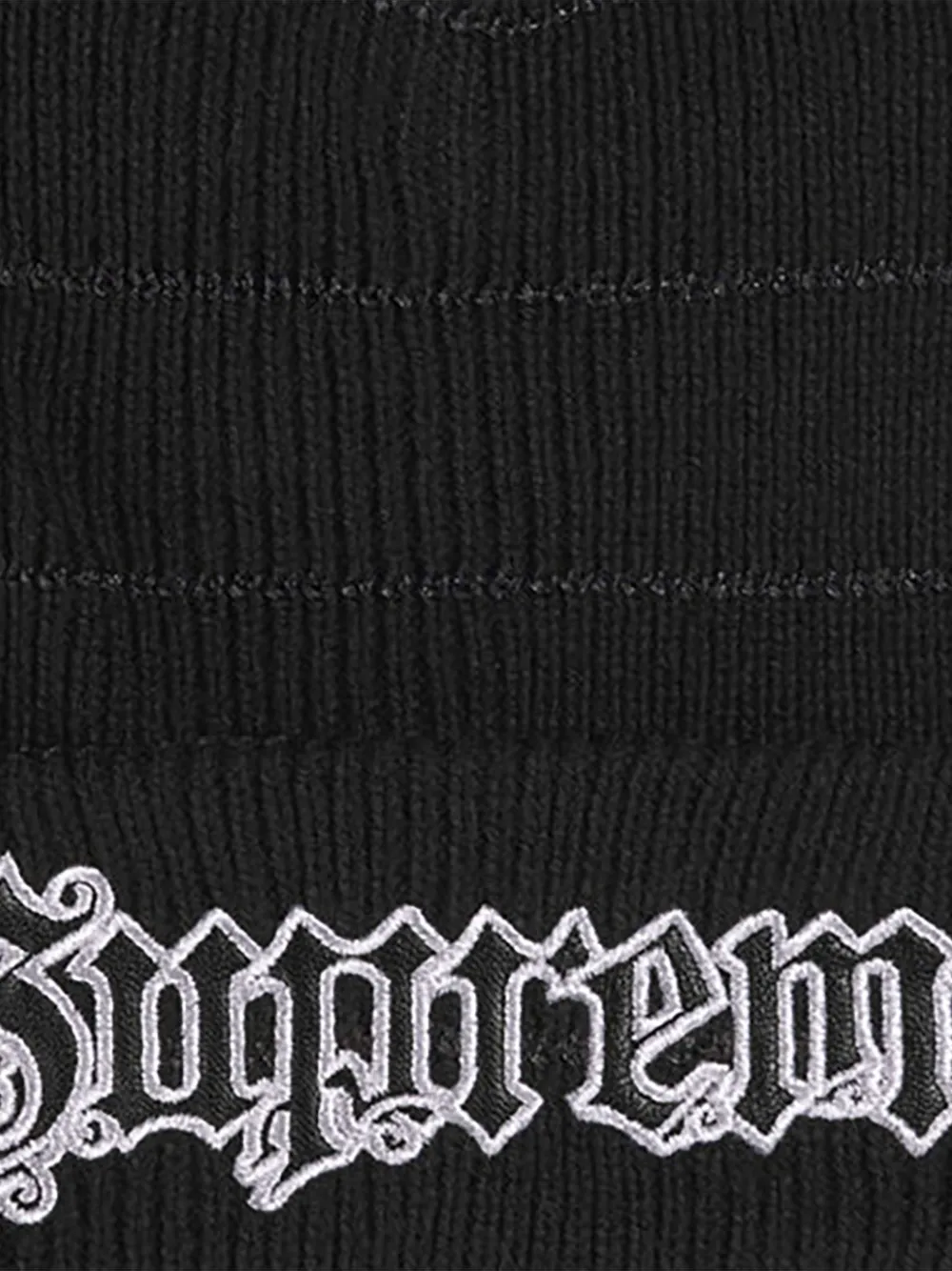 Supreme Muts met metallic streep Zwart