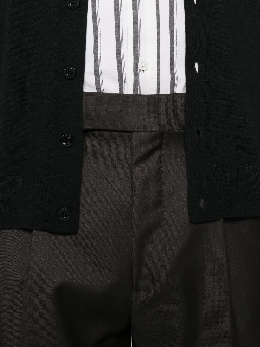 Zegna pleated straight-leg trousers Bruin