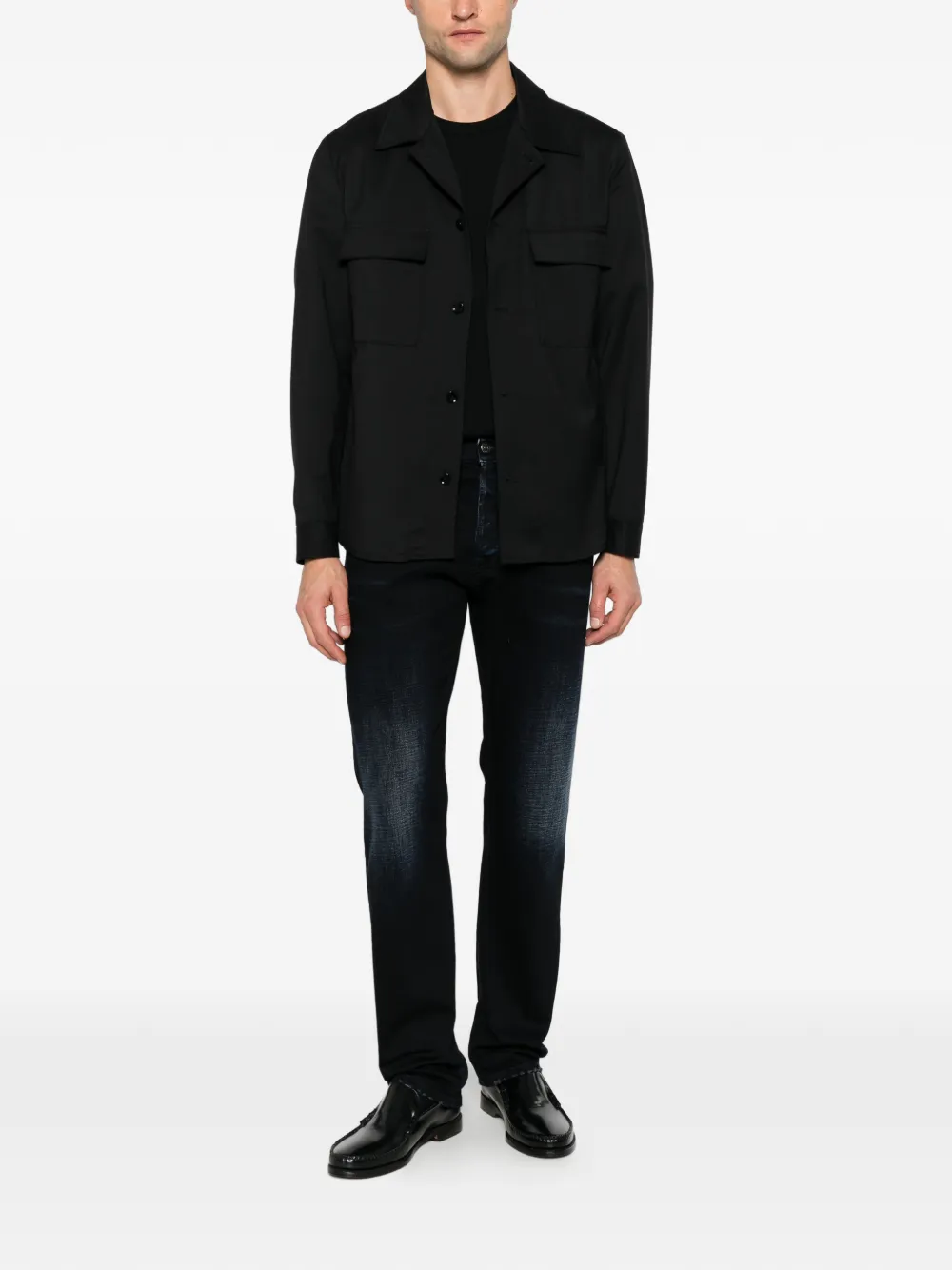 DONDUP Bray faded straight-leg jeans Blauw