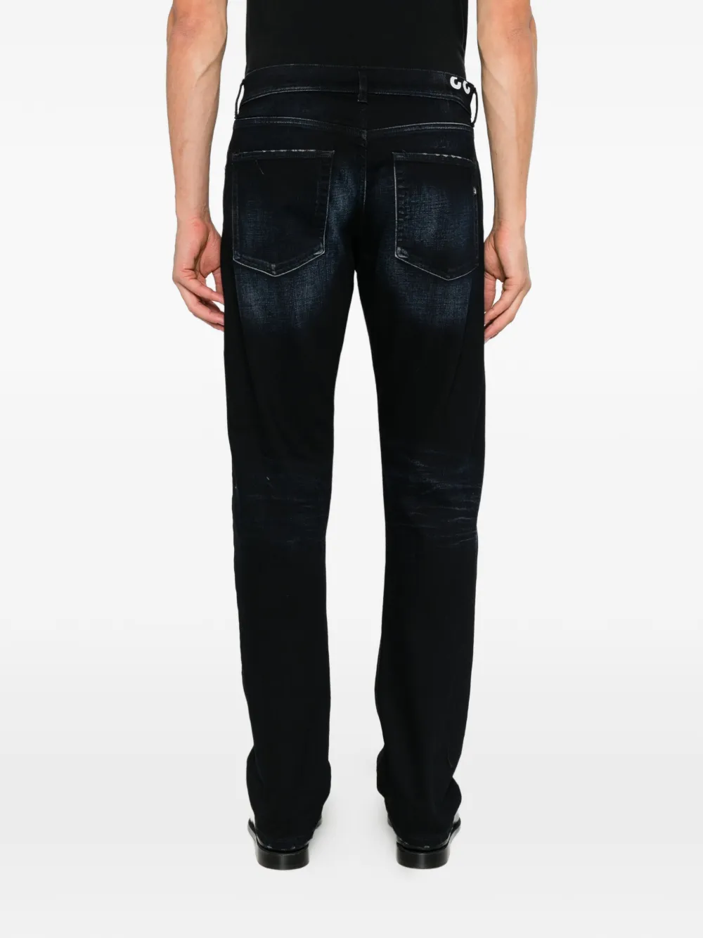 DONDUP Bray faded straight-leg jeans Blauw