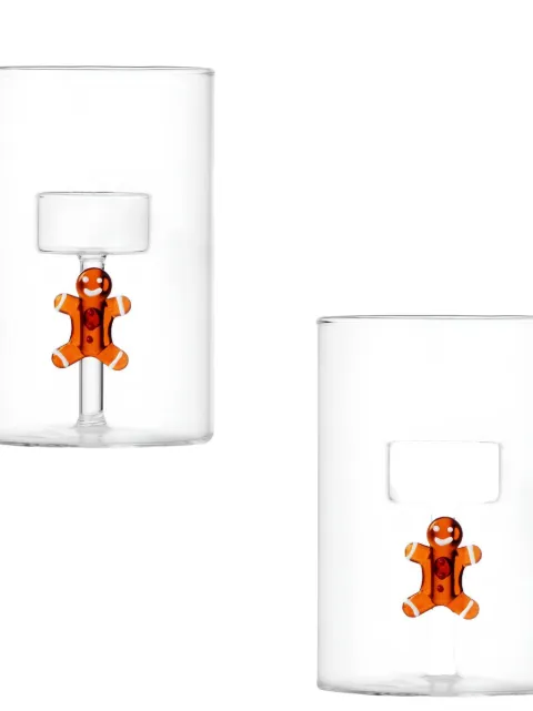 Ichendorf Milano gingerbread tealight holders (set of two)